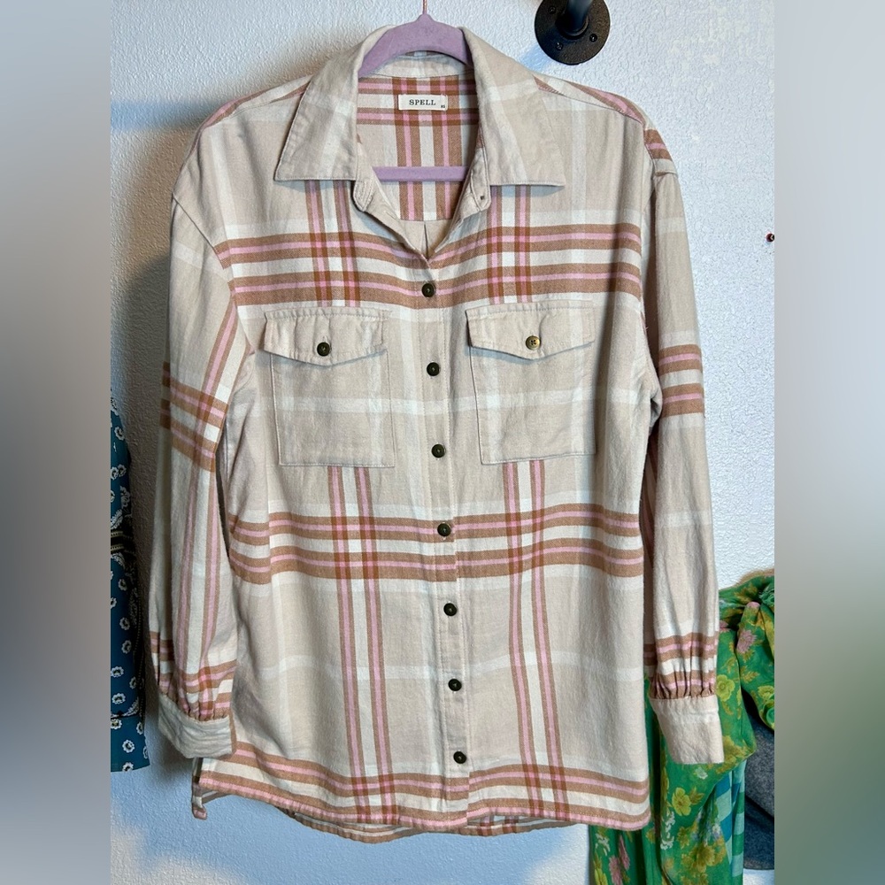 Spell Basecamp Flannel XS Musk - Picture 2 of 13